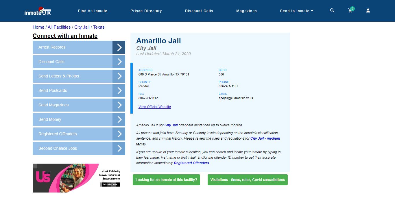 Amarillo Jail | Inmate Locator