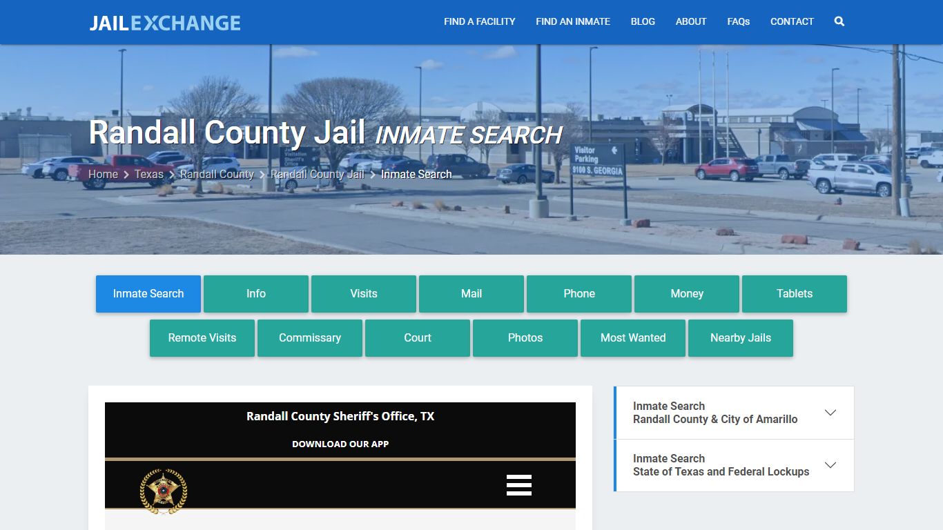 Inmate Search: Roster & Mugshots - Randall County Jail, TX